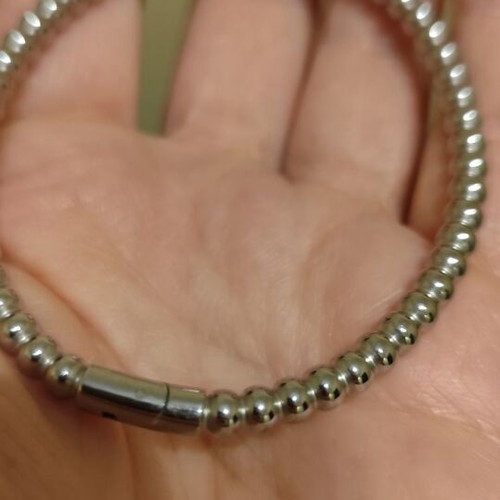 Silver bracelet made of stainless steel new