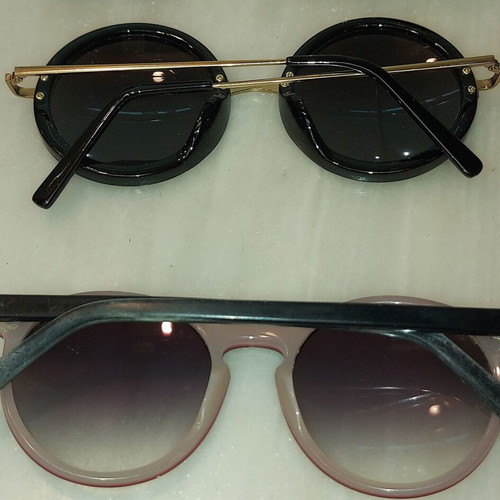 Round sunglasses used, pack of 6, multicolor