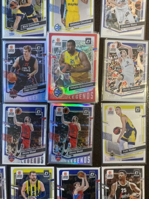 EuroLeague Donruss 2024 Optic Cards new, 50 singles + 4 doubles