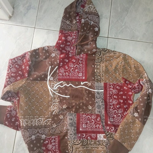 Karl Kani hoodie like new, size M, white and brown