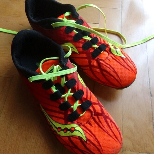 Saucony Track Spikes Size 37 Like New, Red Orange