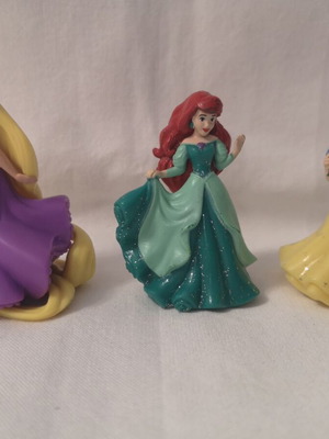 Disney princesses used, pack of 3 Ariel, Snow White, Rapunzel