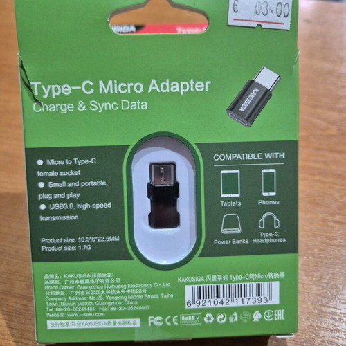 Type C micro adapter Kakusiga new