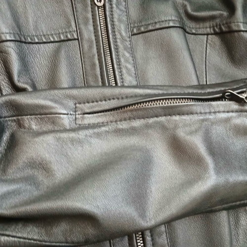 Jorel Evans women's leather jacket M-L like new, black