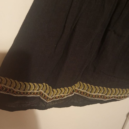 Sfera boho dress like new, medium size, black and green