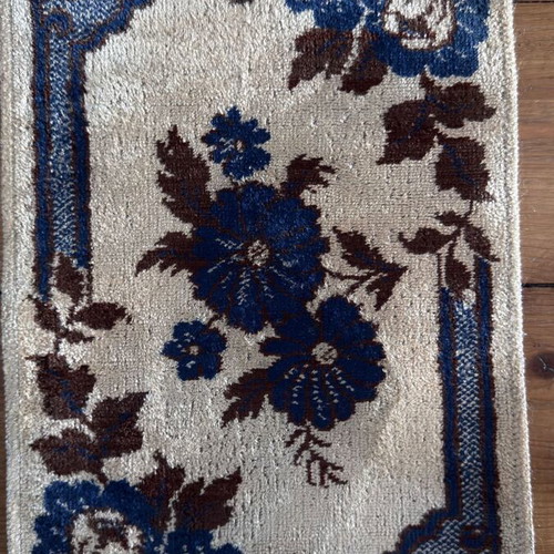Vintage Set of 2 Mini Table Tapestries with Floral Pattern