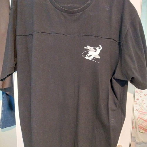 Men's T-shirt XXL used, black, short sleeve, Greek made