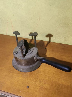 Vintage wick gas stove used, brass kerosene burner