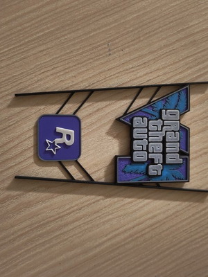 GTA VI Rockstar Games Emblem for PS5 new, Vice City vibes