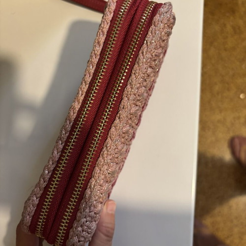 Handmade knitted wallet like new