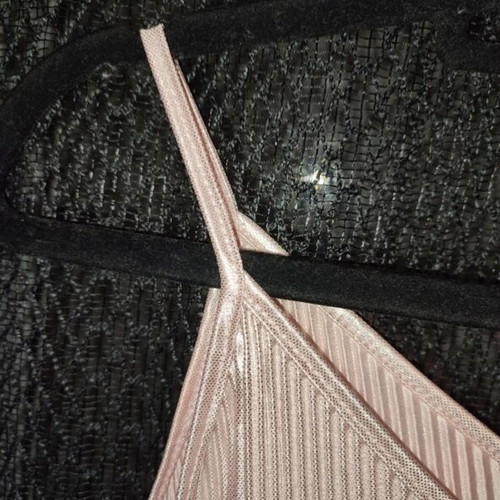 Metallic Rose Gold Pleated Top J.Stars like new, S/M