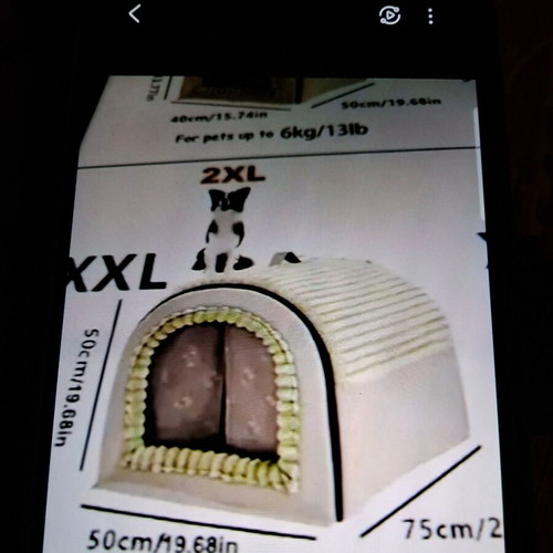Indoor pet house new with cushion and zipper