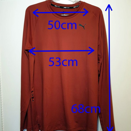 Puma men's sports shirt brick red new, size M