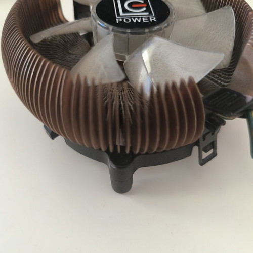 LC-Power CPU cooler with copper fins and 4-pin PWM fan