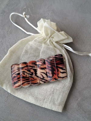 Cocoon Bracelet with Tiger Print Pattern New