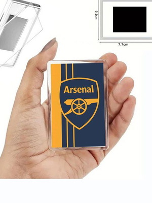 Μαγνήτης ψυγείου Arsenal με διάφανη ακρυλική κορνίζα φωτογραφιών