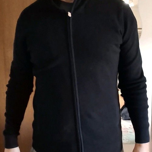 Berto Lucci Milano men's cardigan 2XL black like new