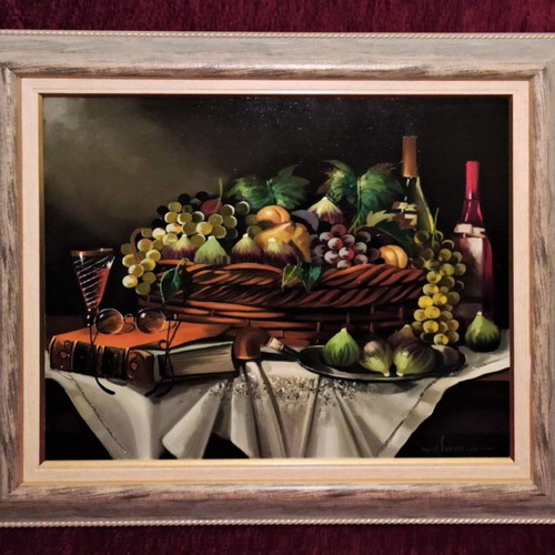 Iason (Fruits) painting on canvas with frame new