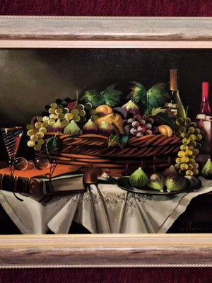 Iason (Fruits) painting on canvas with frame new