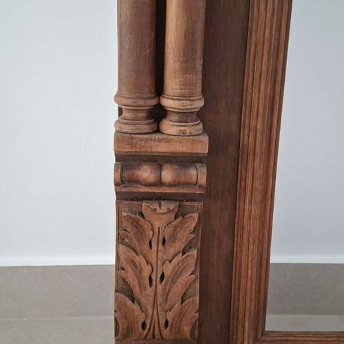 Wood mirror frame used, walnut, 19th century, large 163x126cm