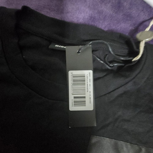 Diesel T-JUST-LS-A9 long sleeve T-shirt size L, black