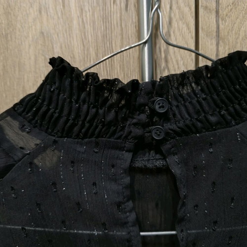 Transparent black top like new