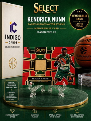 Kendrick Nunn Patch Panini Select Euroleague κάρτα 2025-26