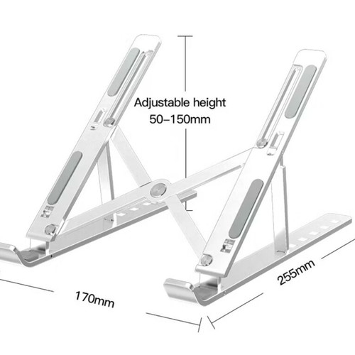 Aluminum Notebook Stand folding multi-function laptop and tablet stand new