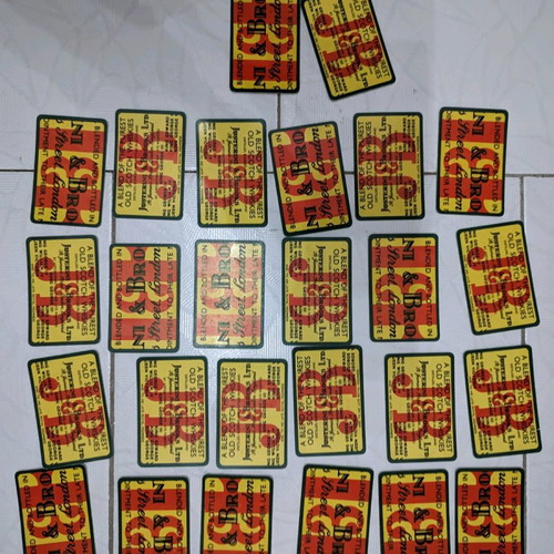 J&B playing cards used, collectible, worn condition