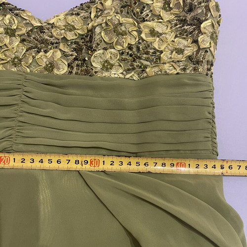 Green evening dress, size XXXL / 46 / 18