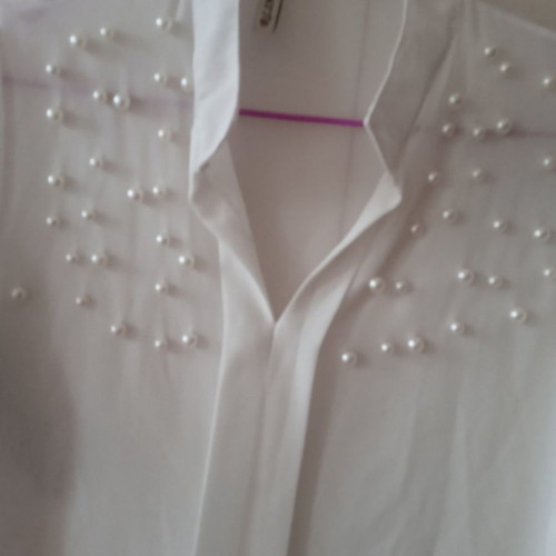 RLINEA blouse used with pearls white