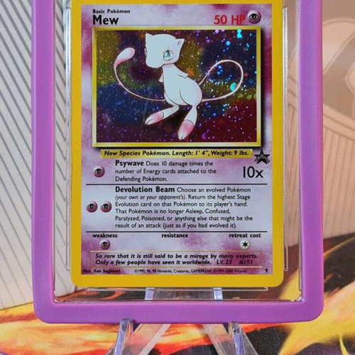 Mew 2000 Black Star Promo Pokémon League card pristine