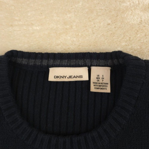 DKNY Jeans knit sweater used, black, size S