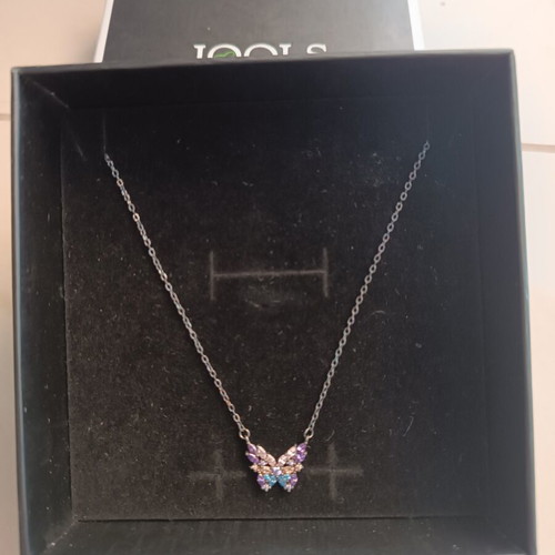 Jools Butterfly Necklace Silver 925 New with Stones