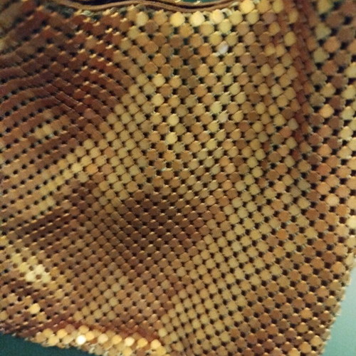 Small bronze evening shoulder bag new