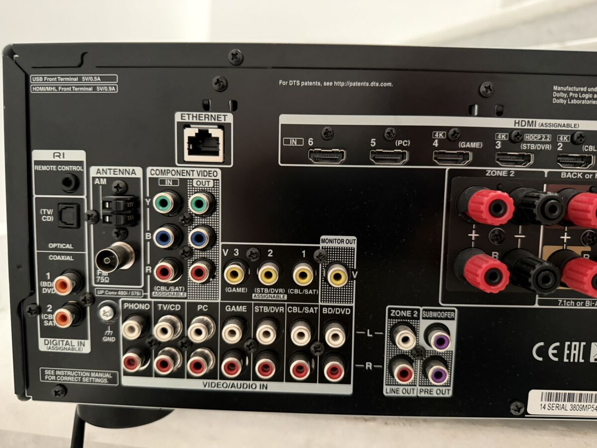 美品ONKYO AVアンプ TX-NR636リモコン付き 微難ありですが快調動作
