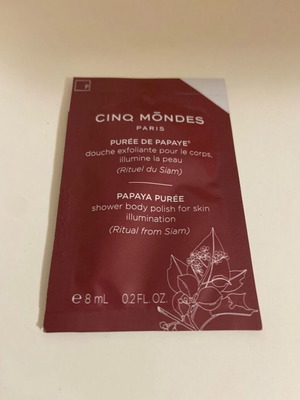 Cinq Mondes Papaya Purée shower exfoliant new