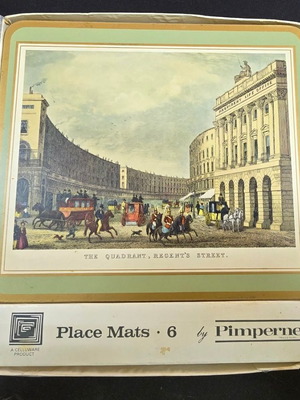 Pimpernel Retro Place Mats used, set of 6