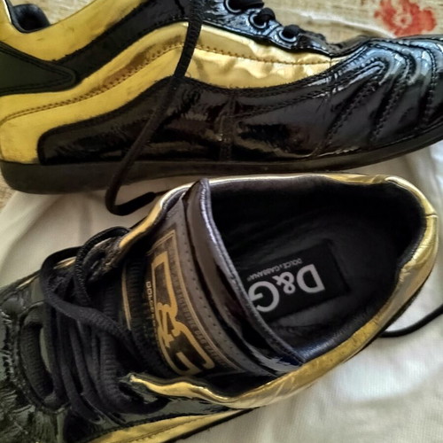Dolce & Gabbana Sneakers used, size 41, black and gold