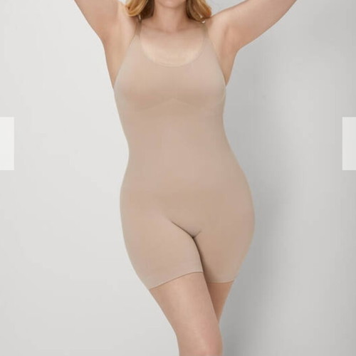 Maidenform Shapewear Bodysuit M/L like new, beige