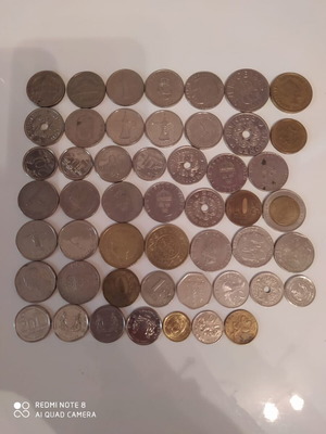 Coins like new from various countries
