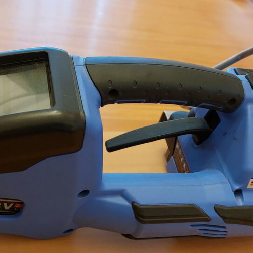 Orgapack T-130 strapping machine like new with battery and charger
