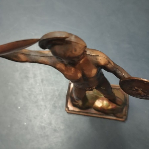 Small bronze statue Leonidas used