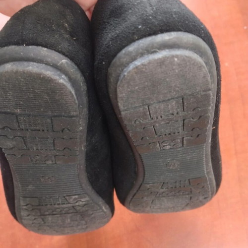 Issue Fashion velvet ballerinas used, size 37, black