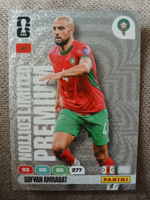 2026 Panini Adrenalyn World Cup Premium Limited Edition Sofyan Amrabat