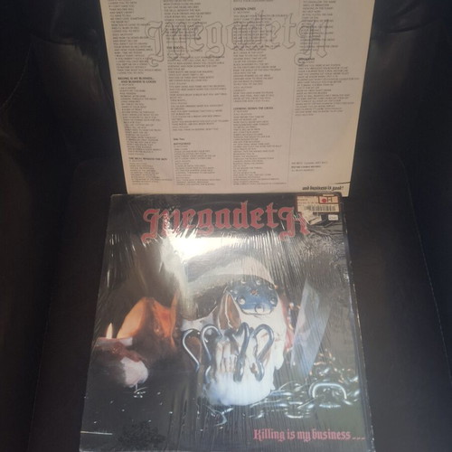 Megadeth Killing Is My Business vinyl record used, original 1985 US pressing