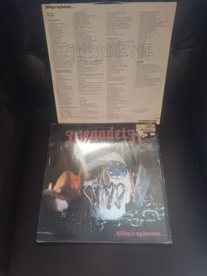 Megadeth Killing Is My Business vinyl record used, original 1985 US pressing