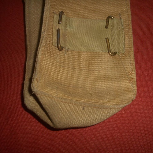 British Army WWII 1940 P37 Canvas Ammunition Pouch used