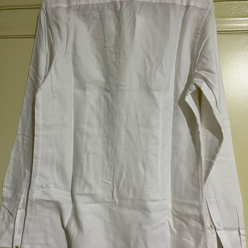 Zara men's long-sleeve shirt size S like new, white