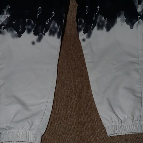 Jogger pants black-white like new, streetwear style